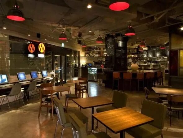wired cafe dining lounge wing 高輪店