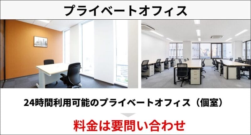 リージャス大阪梅田のプライベートオフィス